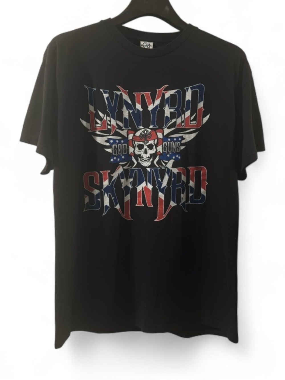 VTG Lynyrd Skynyrd God Guns Tour Graphic T-shirt Size Men’s Large